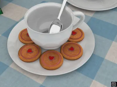 3D Environment wooden house Free low-poly 3D model