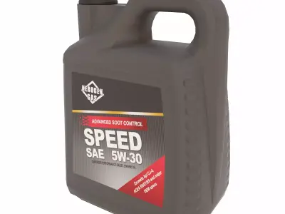 Engine oil Can  Low-poly 3D model purchase