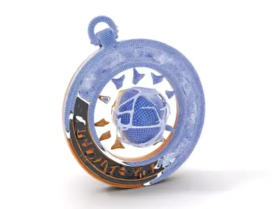 Mystic Brass Pendant model pack Low-poly 3D model