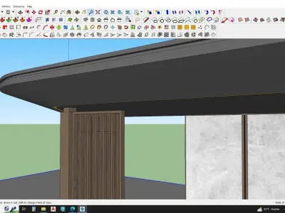 high-quality 3D model of a bus stop 3D model