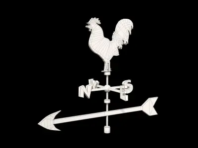 Vane - weather sign Low-poly 3D model