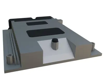 Basic ECU Free low-poly 3D model