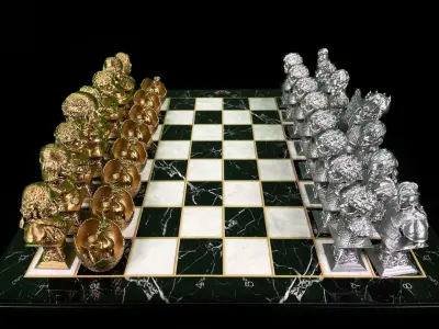 GAME OF THRONES CHESS - GOT CHESS- GOT CHARACTERS CHESS STL 3D print model