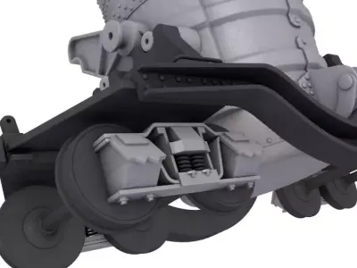 Slag Car Steel 3D model