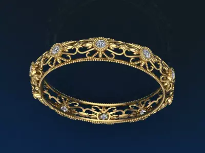 Kbach Khmer Bracelets 3D print model