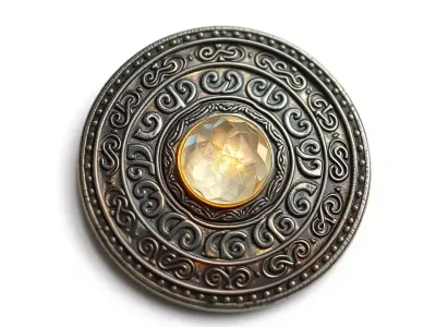 Ancient Amulet model pack Low-poly 3D model