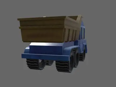 Truck Toy Low-poly 3D model