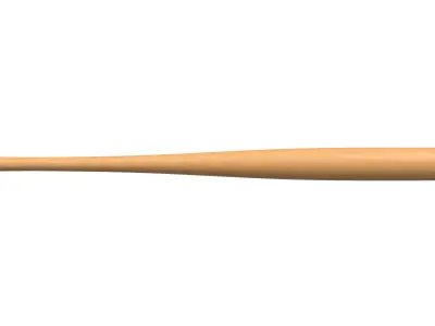 Wooden Baseball Bat Low-poly 3D model purchase