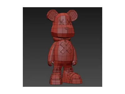Luxury Big Bear Low-poly 3D model