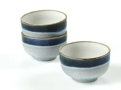 HKLIVING - Noodle bowl - gray blue 3D model