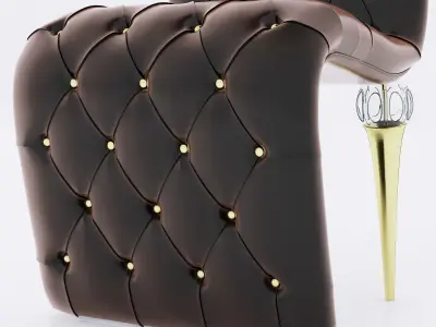 JC Passion Chocolat Chair 3D model