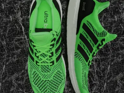 ADIDAS 3D SHOES - GREEN - ULTRABOOST Low-poly 3D model