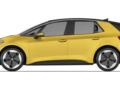 Volkswagen ID3 2024 3D model