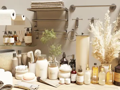 Collaction Bathroom Accessories 3D model