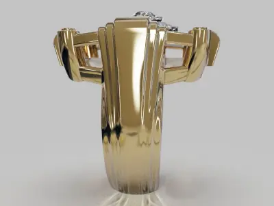  ring lion MR 190 3D print model