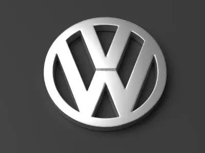 Volkswagen logo 01 3D print model