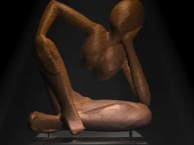 African Statue Free 3D model