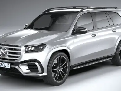 Mercedes-Benz GLS AMG Line 2024 3D model