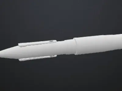 Luxury fountain pen 3D model