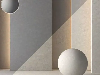 2 Plaster Concrete Material 8K -Seamless - Tileable-DrCG No 61 3D model
