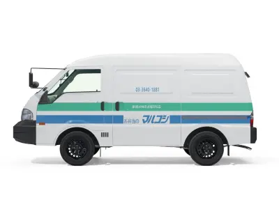 Mazda Bongo Van Marukosi 2000 Low-poly 3D model