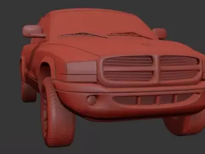 Dodge Dakota Mk2 Sport QuadCab 2000 3D print model
