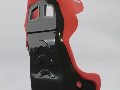 Bimarco Dynamic Racing Bucket Seat Red 3D model