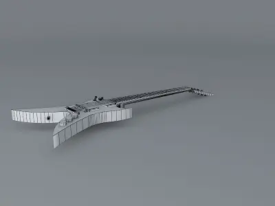 Nightmare guitar Free 3D model