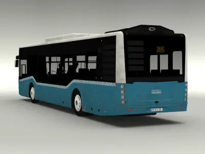 ISUZU Citiport Bus Low-poly 3D model