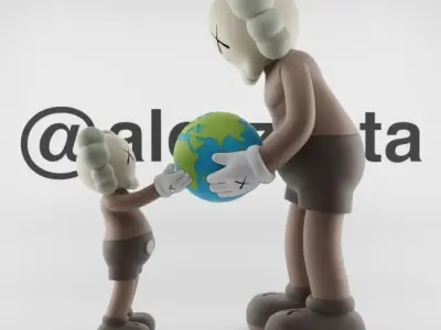 Kaws The Promise Textured Low-poly 3D model