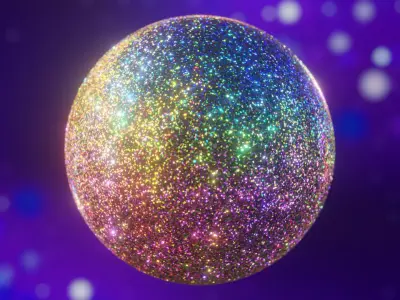 Procedural Rainbow Glitter Shader - Colorful Cycles Texture Texture