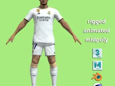T-Pose Lucas Vazquez Real Madrid 23-24 3D model
