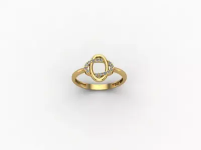 gold ring pint jewelry model 3d stl 3D print model 2