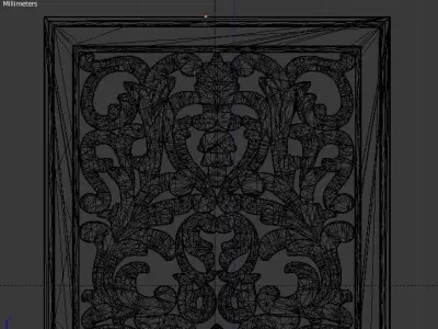 Classic decor ornament v-3D model 47 3D model