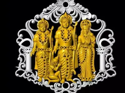 ram sita laxman loket 3D print model