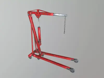 Hydraulic Engine Hoist 3D model