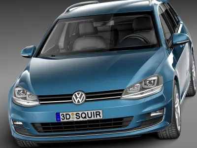 Volkswagen Golf Variant 2014 3D model