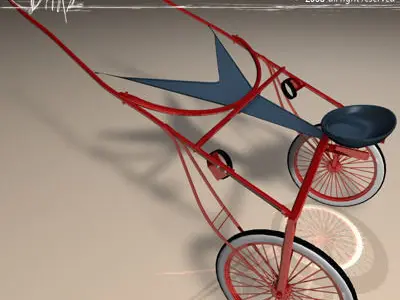 Racing sulky 3D model