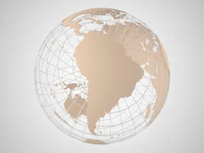 Globe News Skalton Vanilla Color 3D model