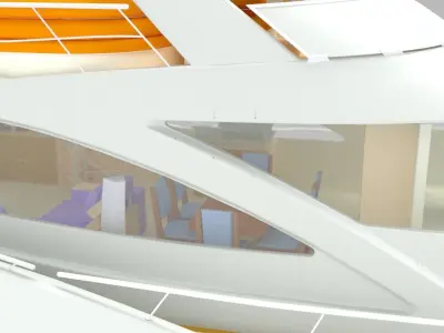 Motoryacht luxury yacht 3D model