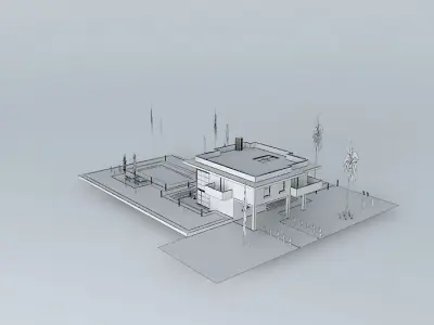Modern house Free 3D model