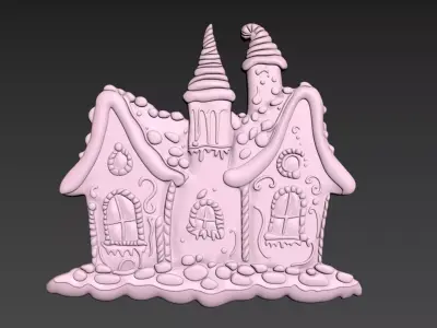 Gingerbread House 3D print model