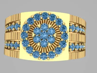 semiRolex ring 3D print model