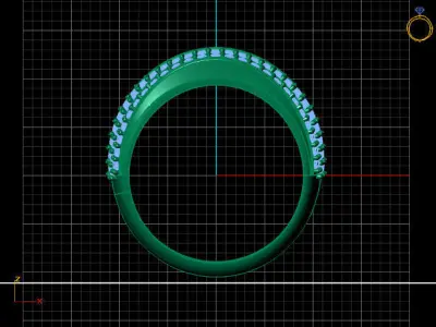 Women Ring 3DM Womens Ring 3d models 3D print model 3D print model 52