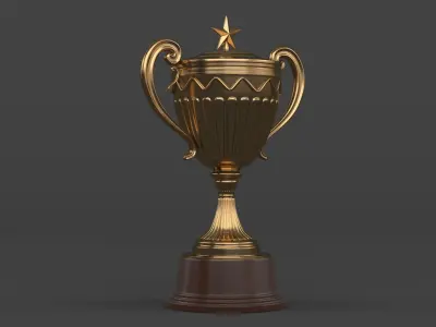 Trophy Cup 3D model 22