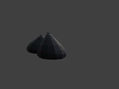 Low Poly Trash Bag Free low-poly 3D model