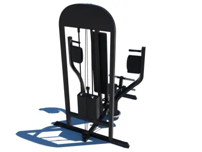 Pec Dec Fly Machine - Gym Equipment 3D model