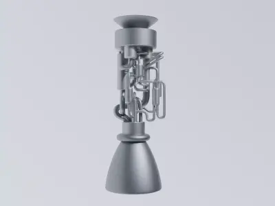 Scifi Ionic Propulsion Engine Concept 3D model