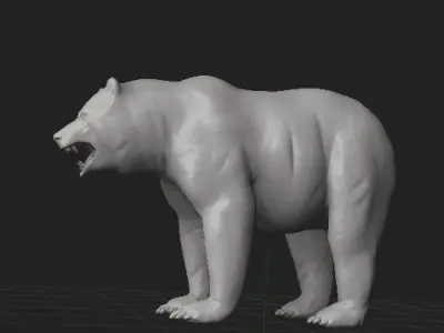 Bear Highpoly grizzly 3D model