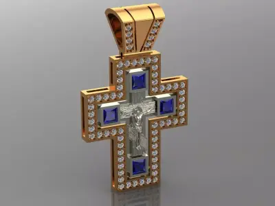 Cross 02 pendant 3D print model